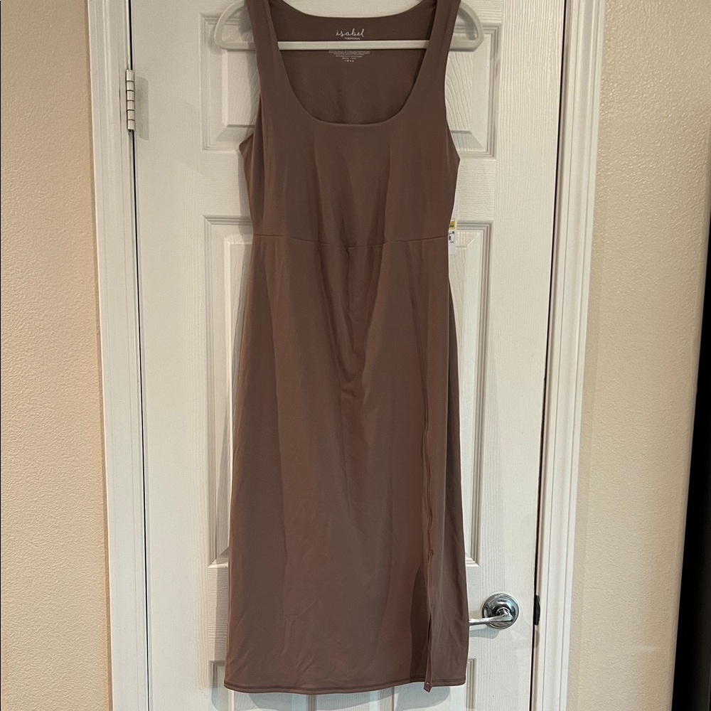 Ingrid & Isabel Brown Midi Dress